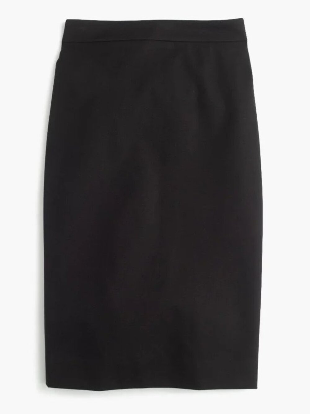 NWT J. Crew Black Size 2 No. 2 Pencil Skirt Bi-Stretch Cotton Knee-Length NEW